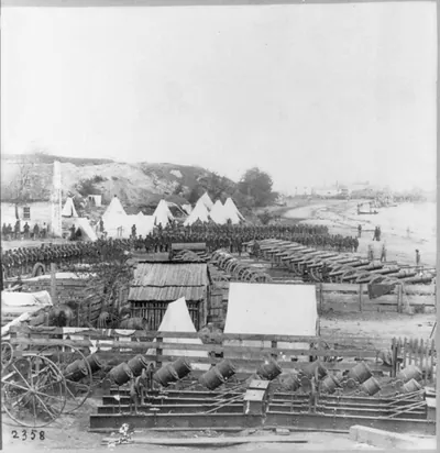 Great siege train at Yorktown, Va.