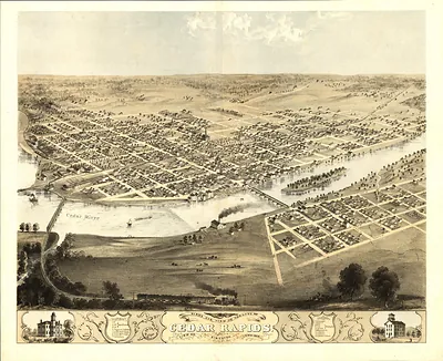 Cedar Rapids, Iowa, 1868