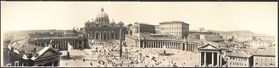 Plaza, St. Peters, Rome, Italy, 1909