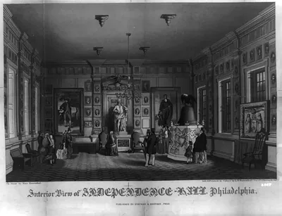 Interior view of Independence Hall, Philadelphia