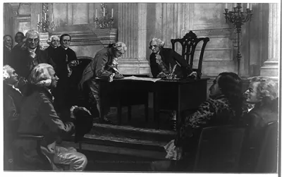 The foundation of American government / Hy. Hintermeister.