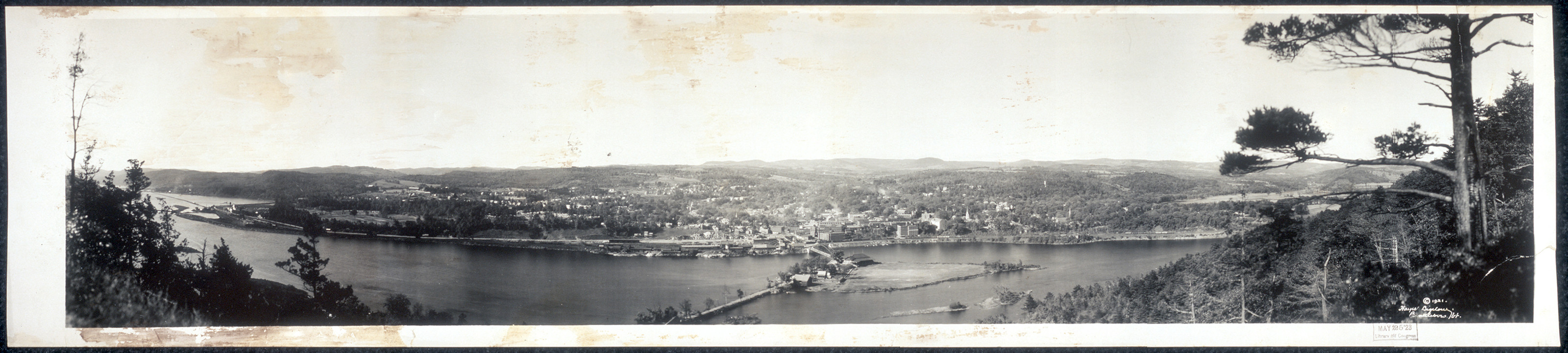 Brattleboro Mt. Wantastiquet, Vermont, 1921, 1921 — historic image