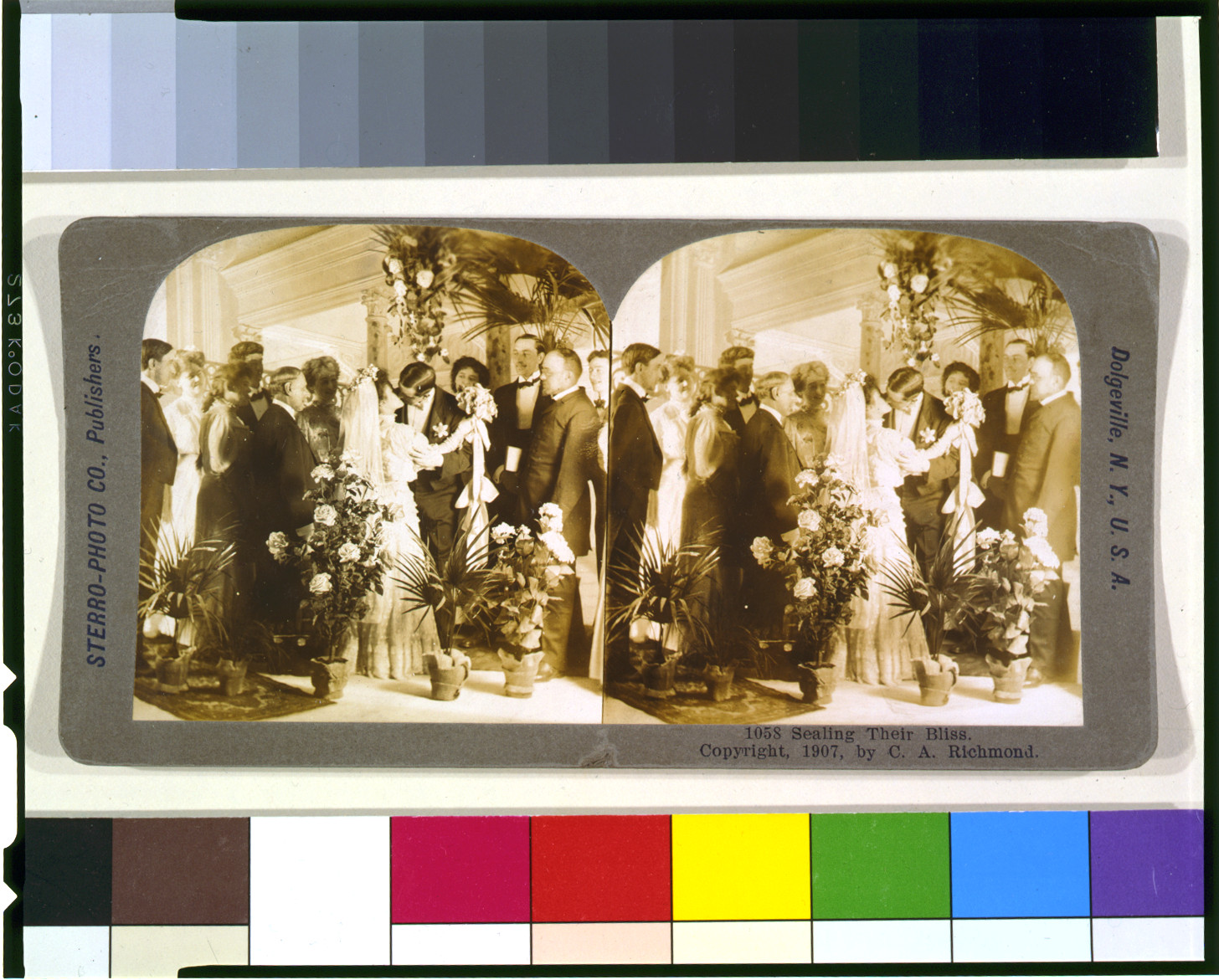 Sealing their bliss, Dolgeville, N.Y., U.S.A. : Sterro-Photo Co., publishers, c1907. — historic photograph