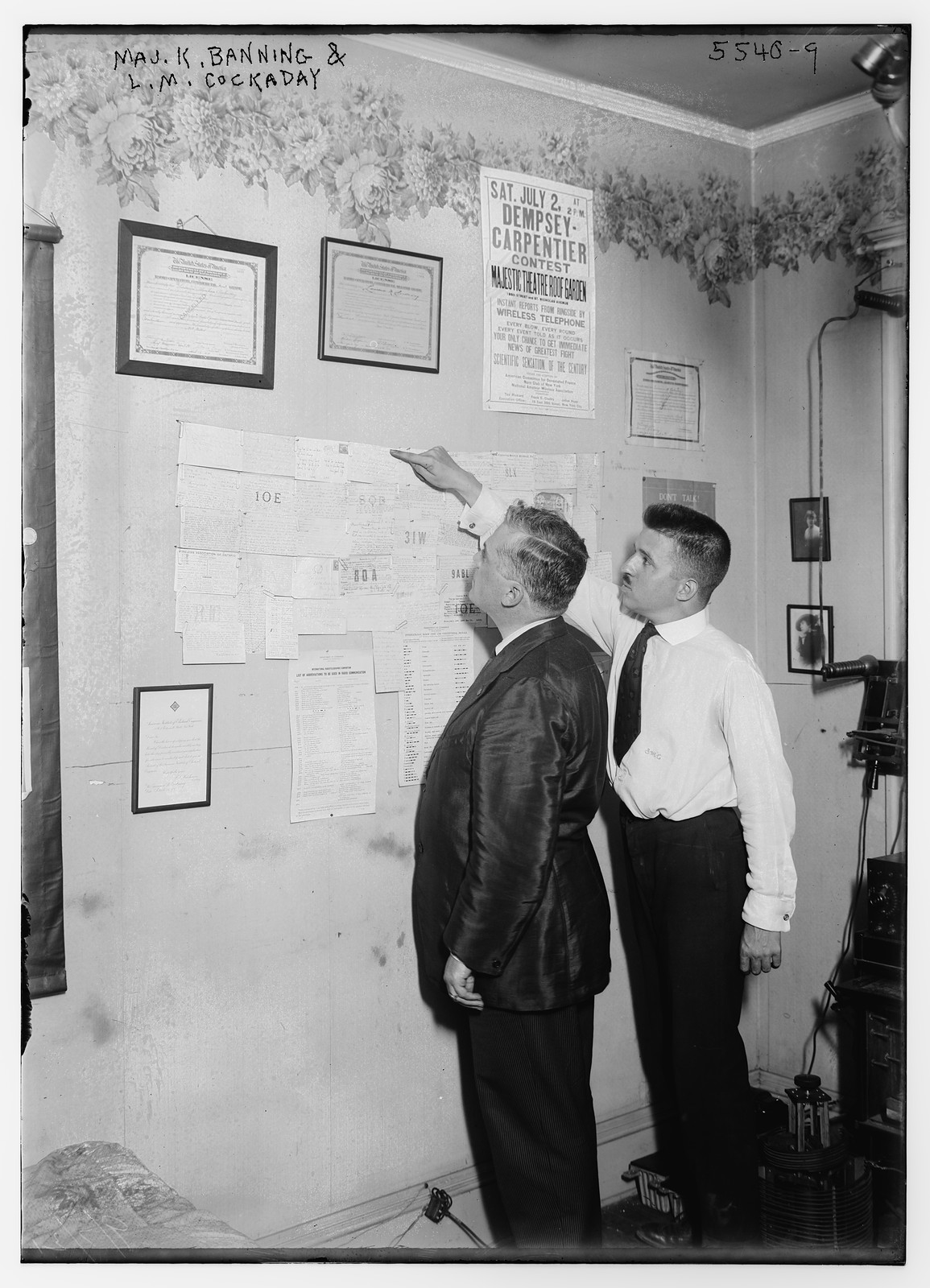 L.M. Cockaday & Maj. Banning, n/a — historic photograph