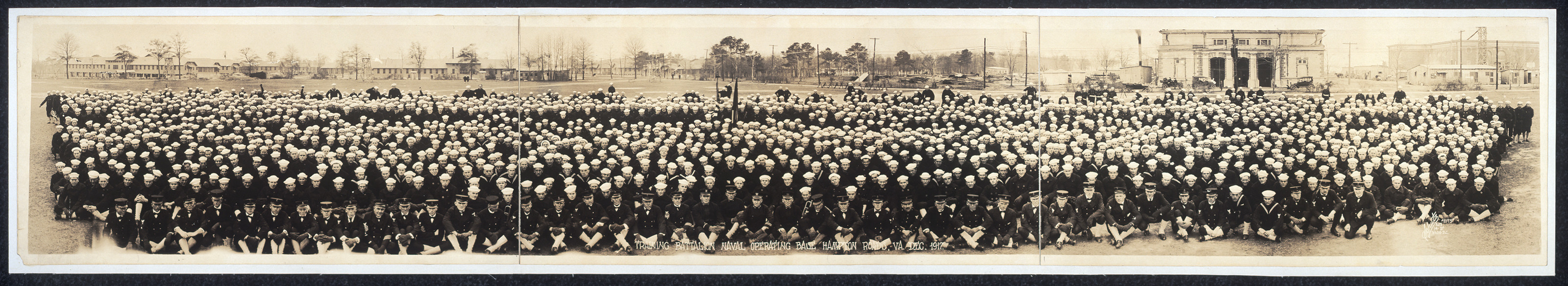 Training battalion Hampton Roads, Virginia, 1917, 1917 — historic image