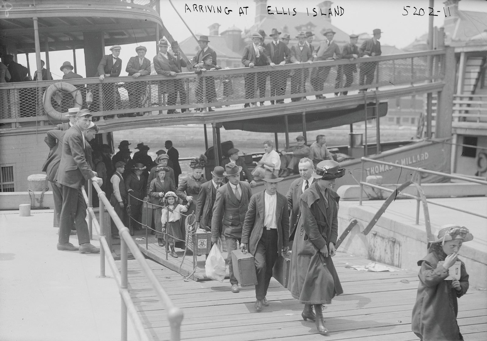 Arriving At Ellis Island — historic photograph