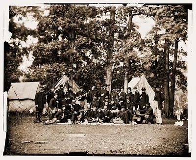 Culpeper Virginia. Officers of U.S. Horse Artillery. Army of the Potomac