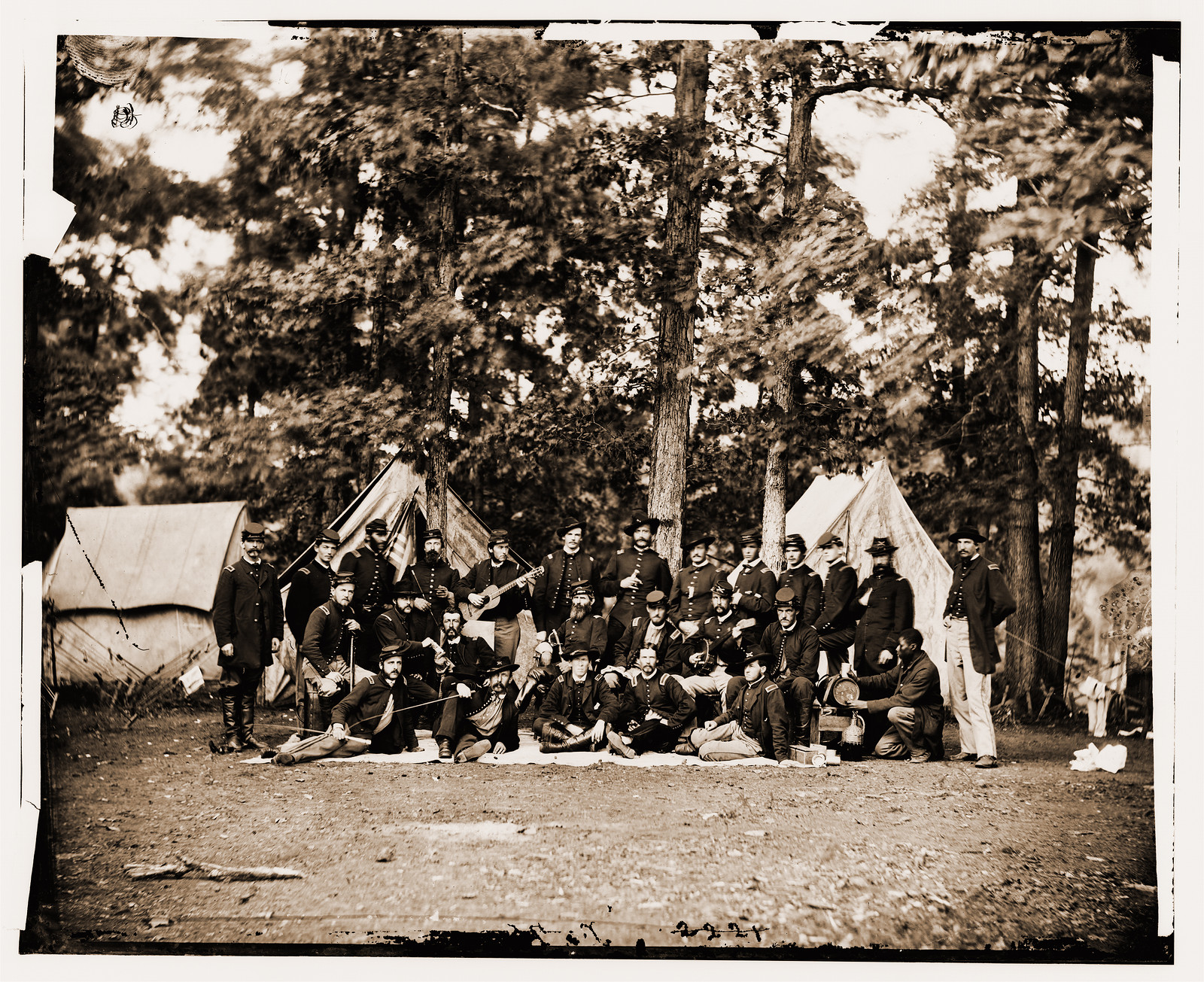 Culpeper Virginia. Officers of U.S. Horse Artillery. Army of the Potomac, 1863 — historic photograph