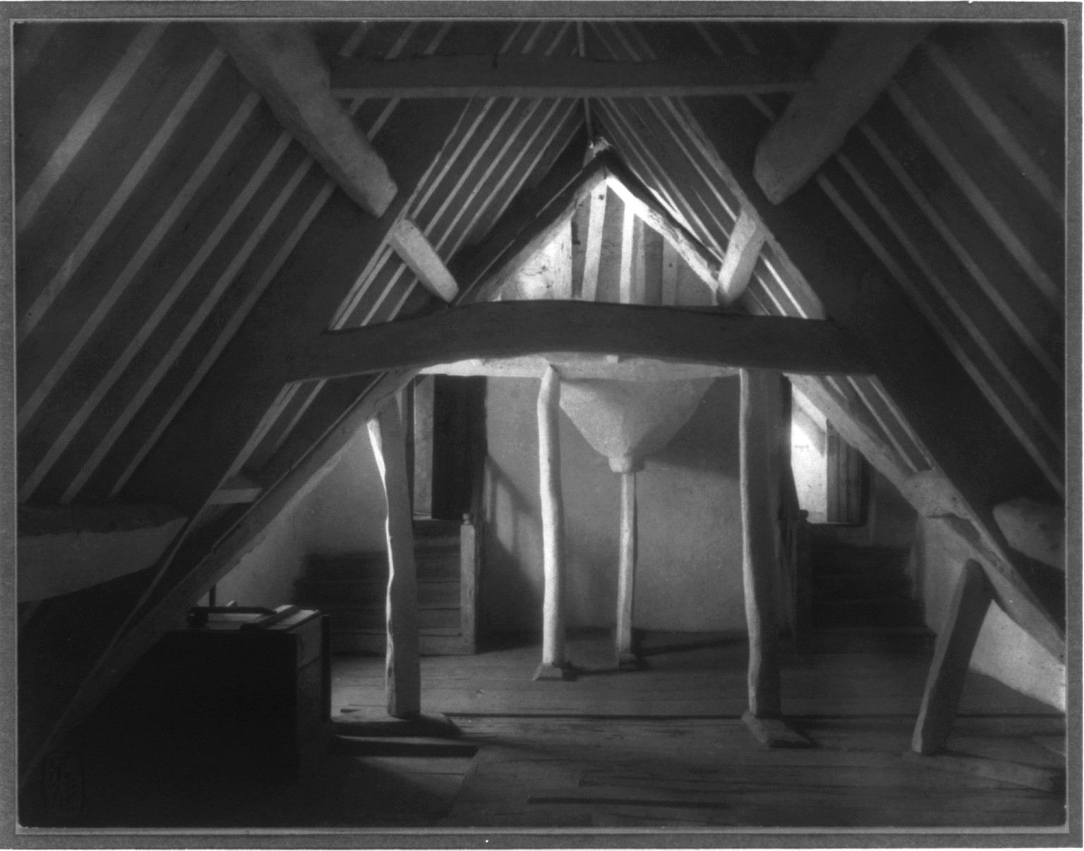 Kelmscott Manor: in the attics, [1897?] — historic photograph