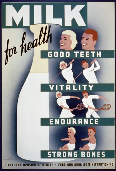Milk - for health good teeth vitality endurance strong bones
