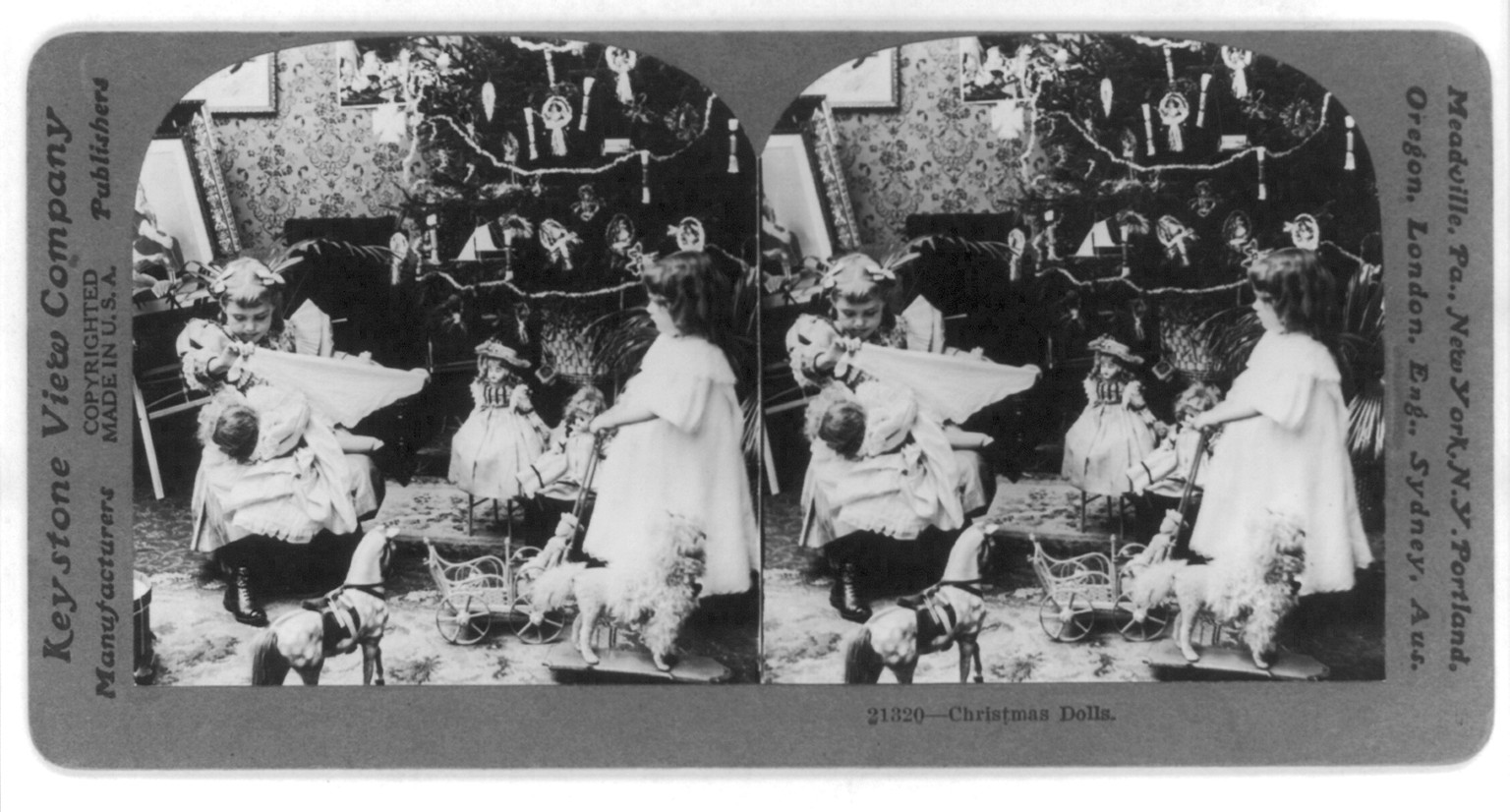 Christmas dolls, c1919. — historic photograph