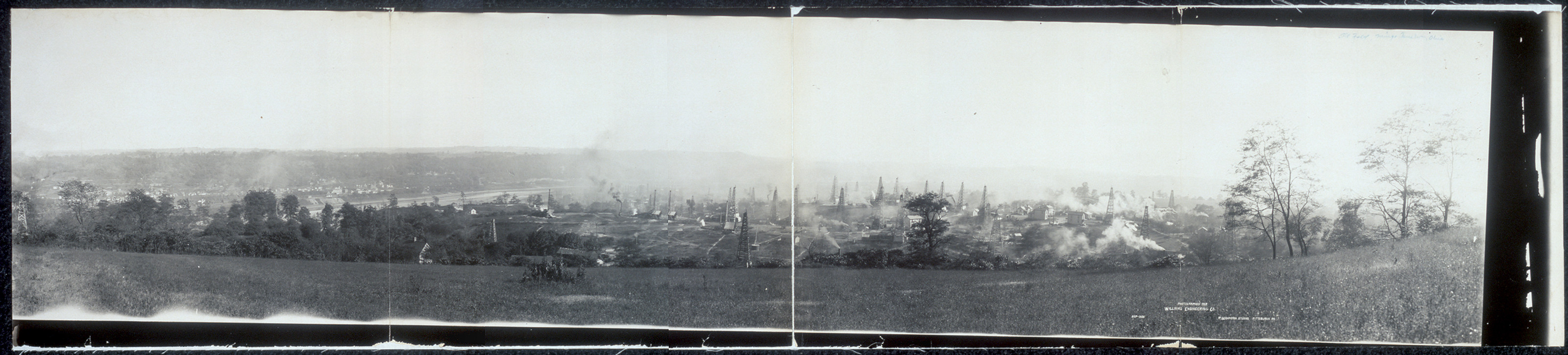 View of oil field, Mingo Junction, Ohio, 1908, 1908 — historic image