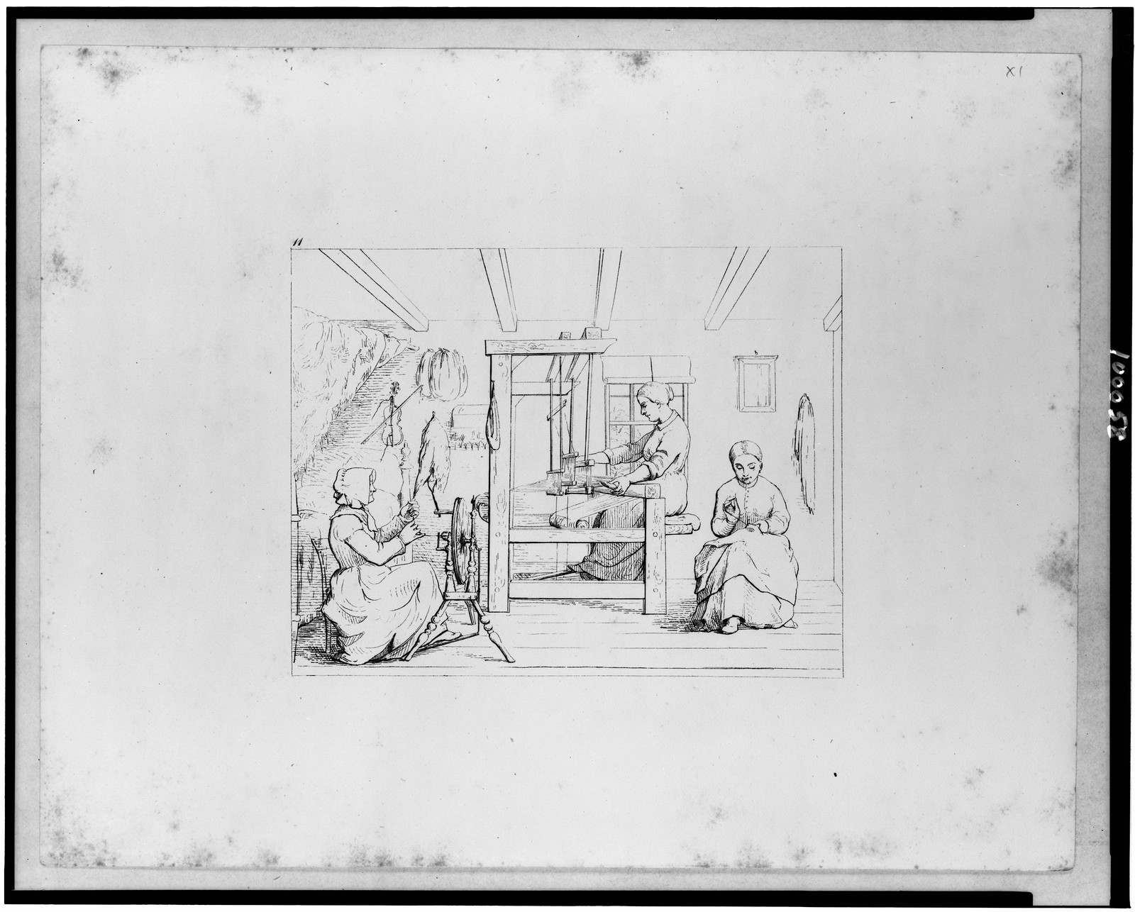 Making clothes for the boys in the army, 1864 — historic print