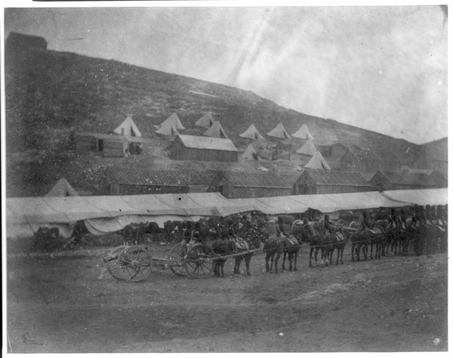 Field train, horse artillery, [1855] — historic photograph