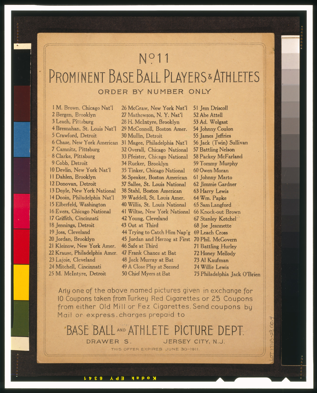 Turkey Red Cabinets (T3), 1911 — antique lithograph