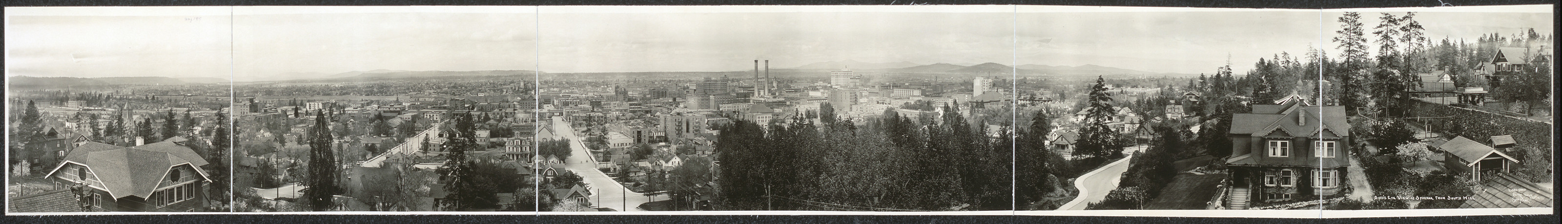 Spokane from South Hill, Washington, 1919, 1919 — historic image