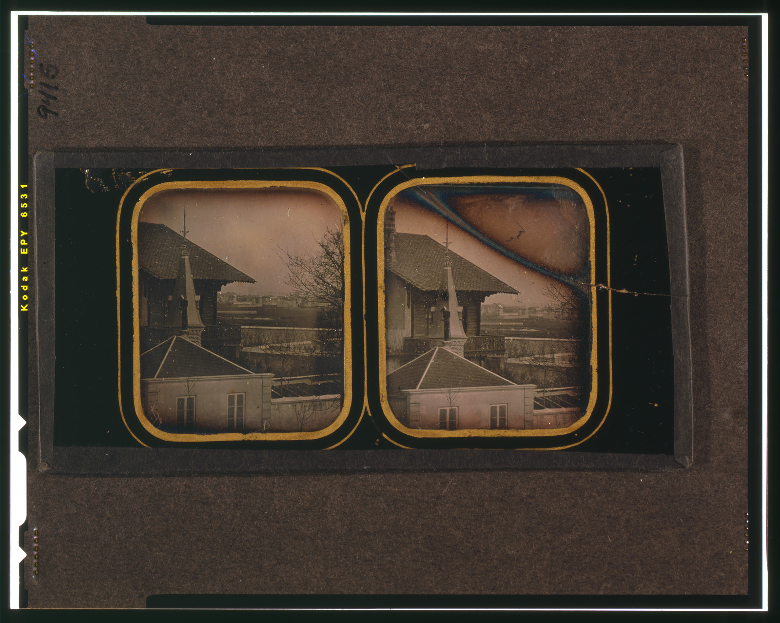 [View of Paris with church steeple in foreground], [between 1850 and 1860] — historic photograph
