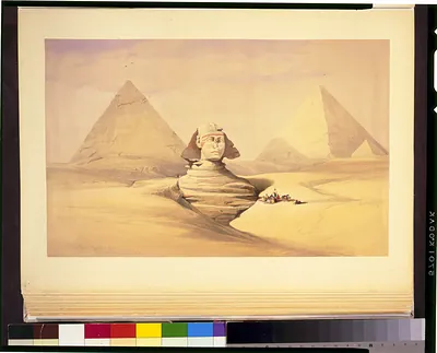 The Great Sphinx, pyramids of Girzeh July 17th 1839 / David Roberts, R.A.