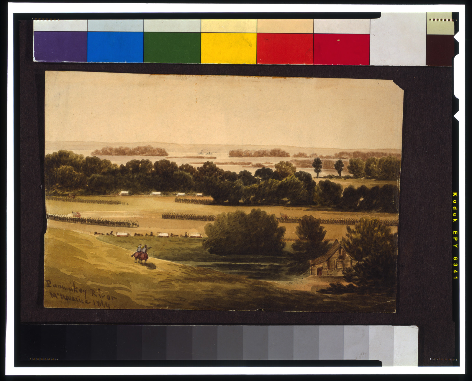 Pamunkey River / McIlvaine., 1864 — historic drawing