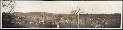 Birds eye view of Spring Valley, Wisconsin, 1912