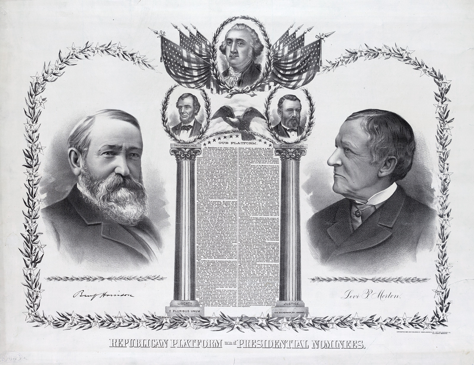 Republican Platform and Presidential Nominees — historic image