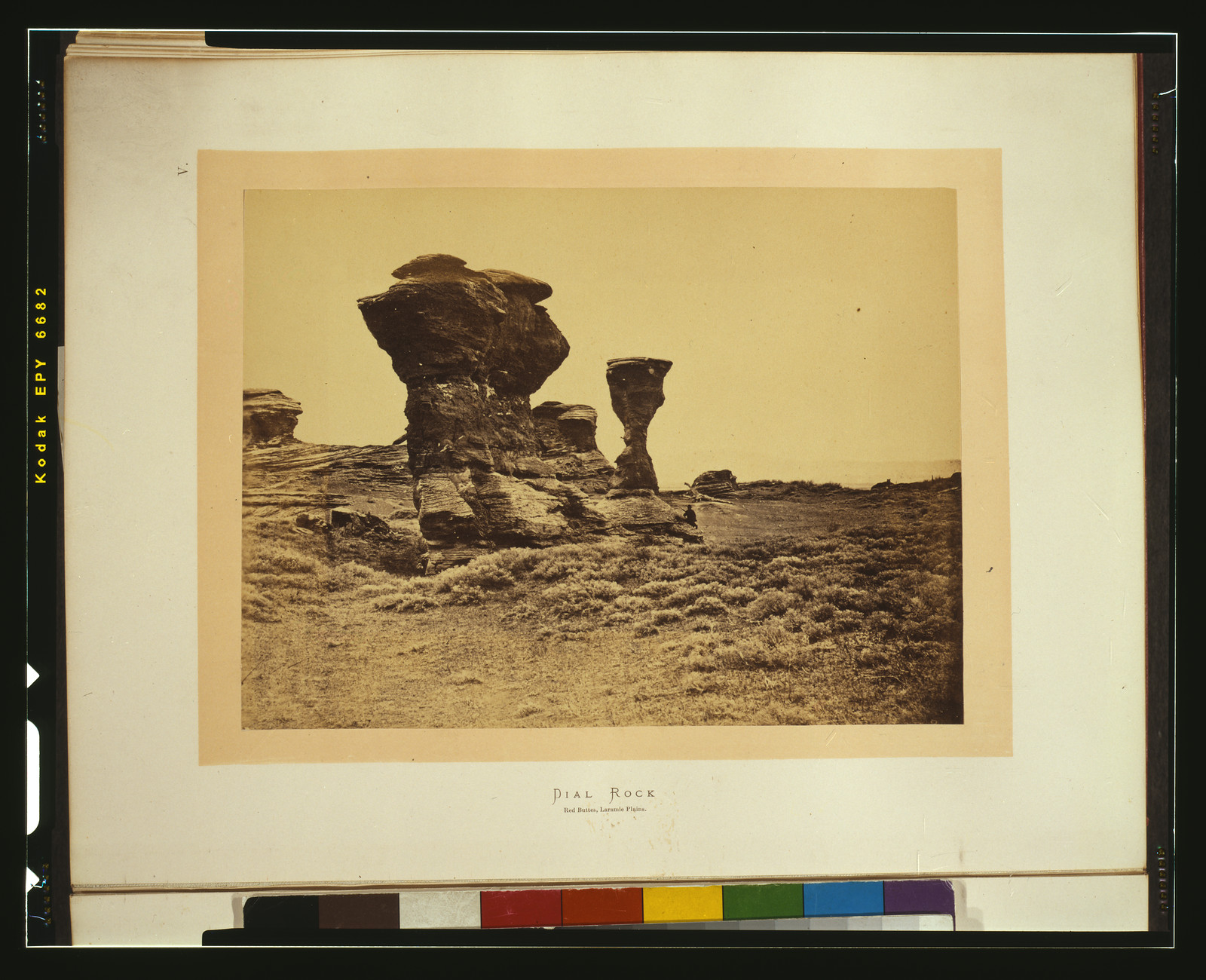 Dial Rock, Red Buttes, Laramie Plains, [1868] — historic photograph