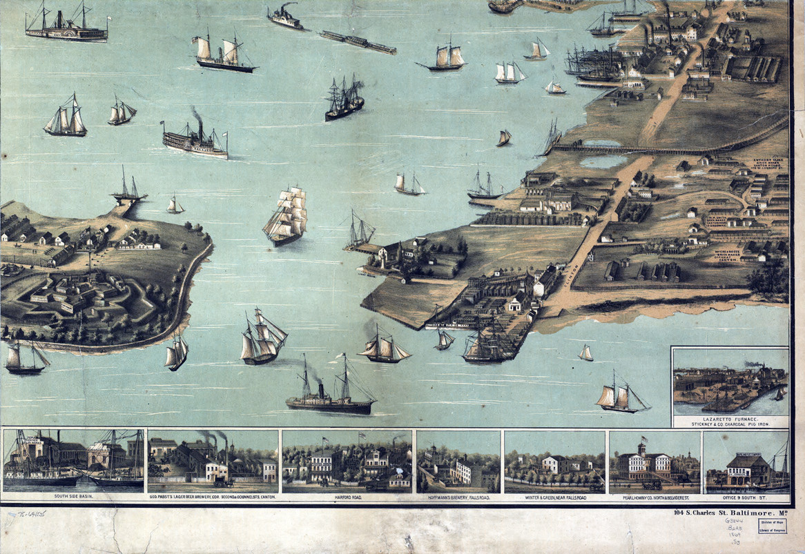 34, Maryland — antique map