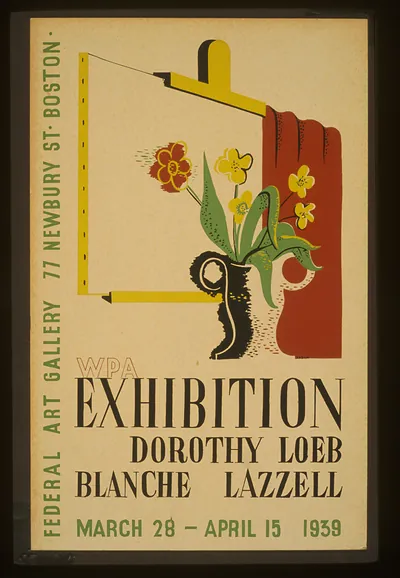 WPA exhibition [of] Dorothy Loeb [and] Blanche Lazzell Federal Art Gallery 77 Newbury