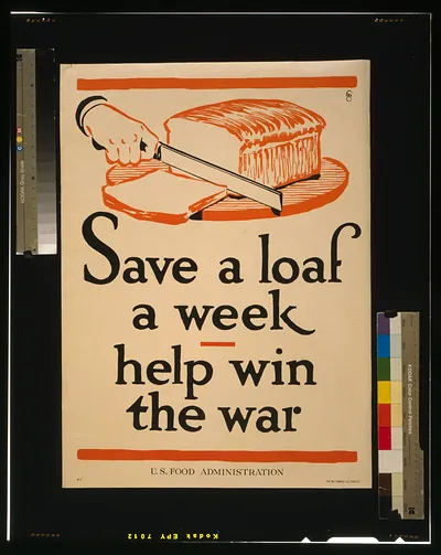 Save a loaf a week - help win the war / fgc ; The W. F. Powers Co. Litho., N.Y.