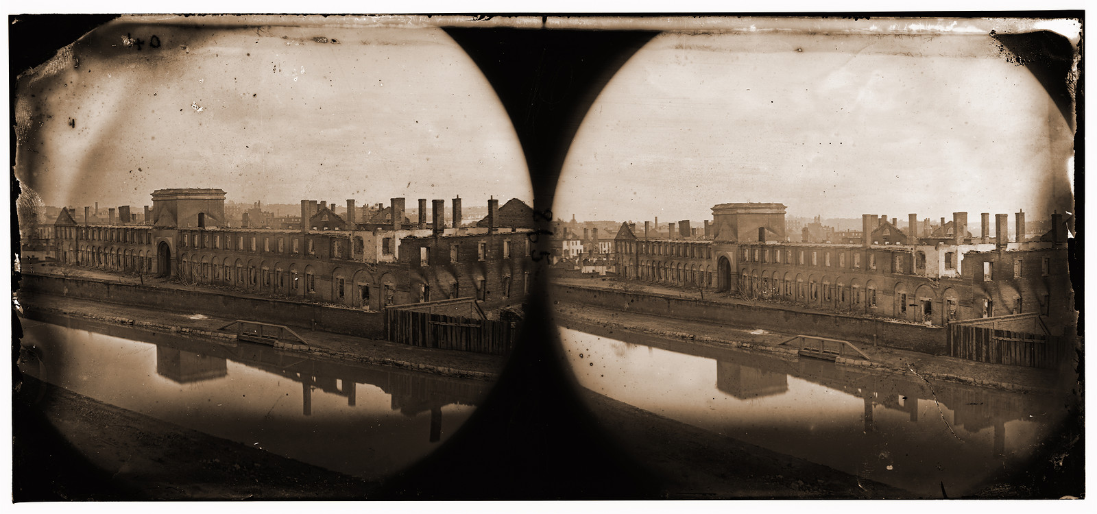 Richmond Virginia. Ruins of State Arsenal, 1865 — historic photograph