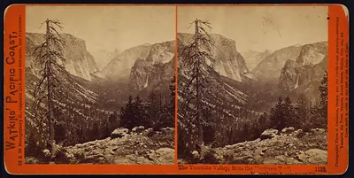 The Yosemite Valley from the Mariposa Trail Yosemite Valley Mariposa County Cal.