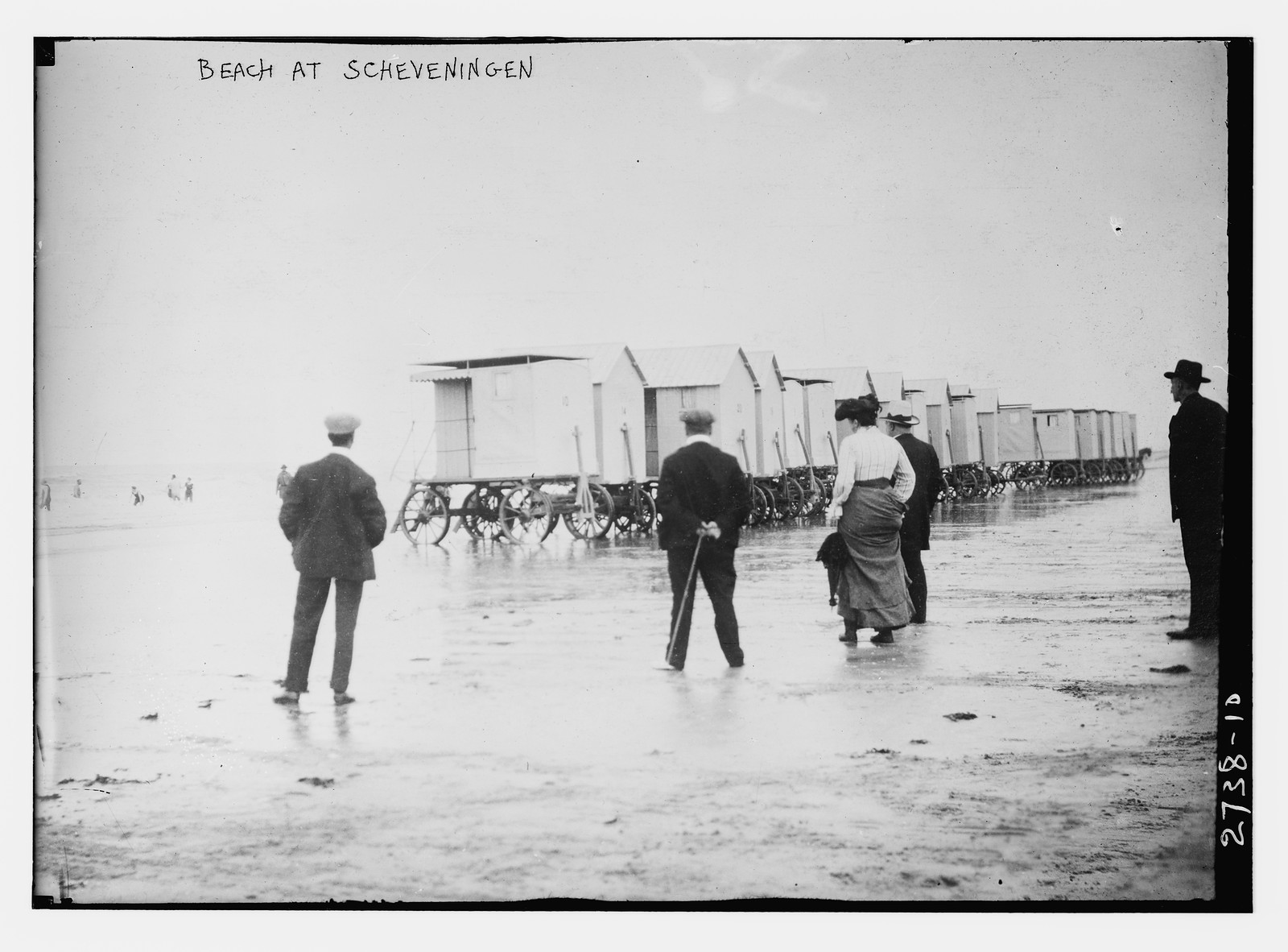 Beach at Scheveningen, n/a — historic photograph