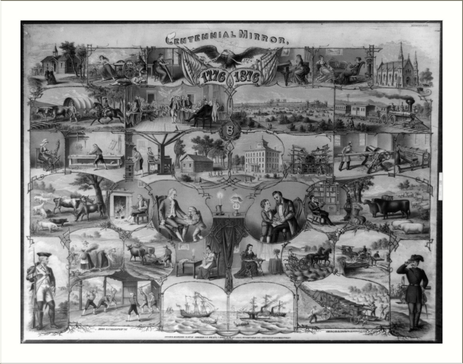 Centennial mirror, [no date recorded on shelflist card] — historic print