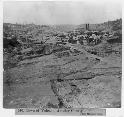 Town of Volcano, Amador County--from Masonic Rock