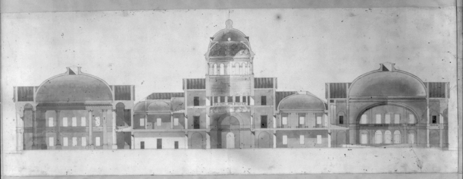 [United States Capitol, Washington, D.C. Section], and Engineering (ADE) Drawings" (http://www.loc.gov/rr/print/res/103_ade.html)." — historic drawing