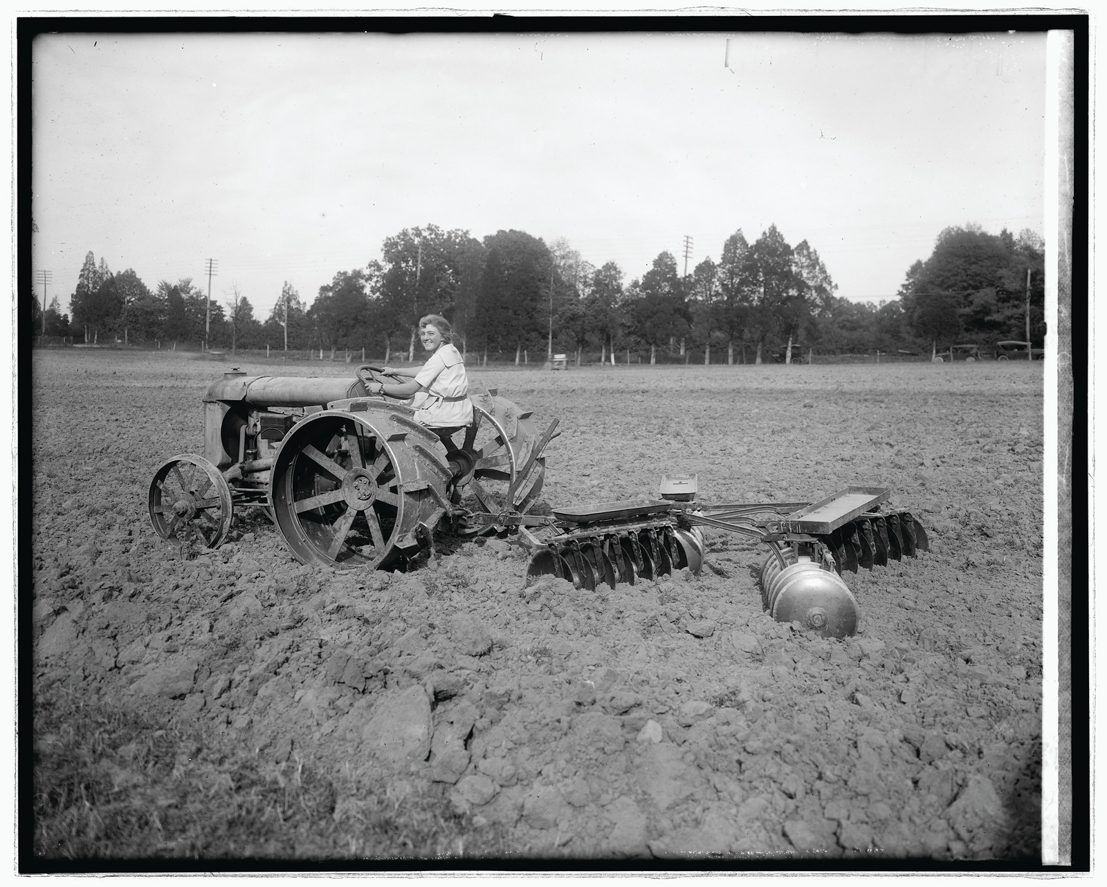 Ford tractor demonstration, [1921] — historic photograph