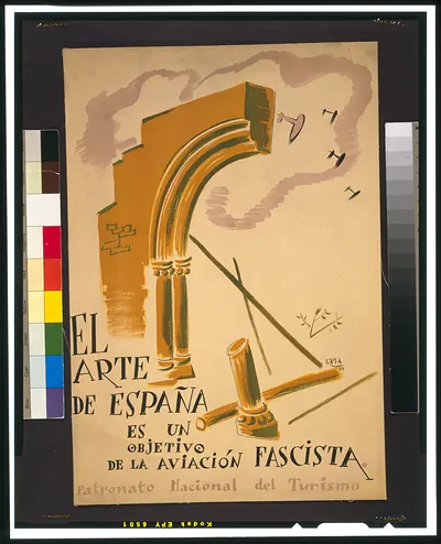 El arte de España es un objetivo de la aviación fascista