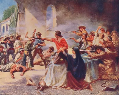 Battle of the Alamo / Percy Moran.