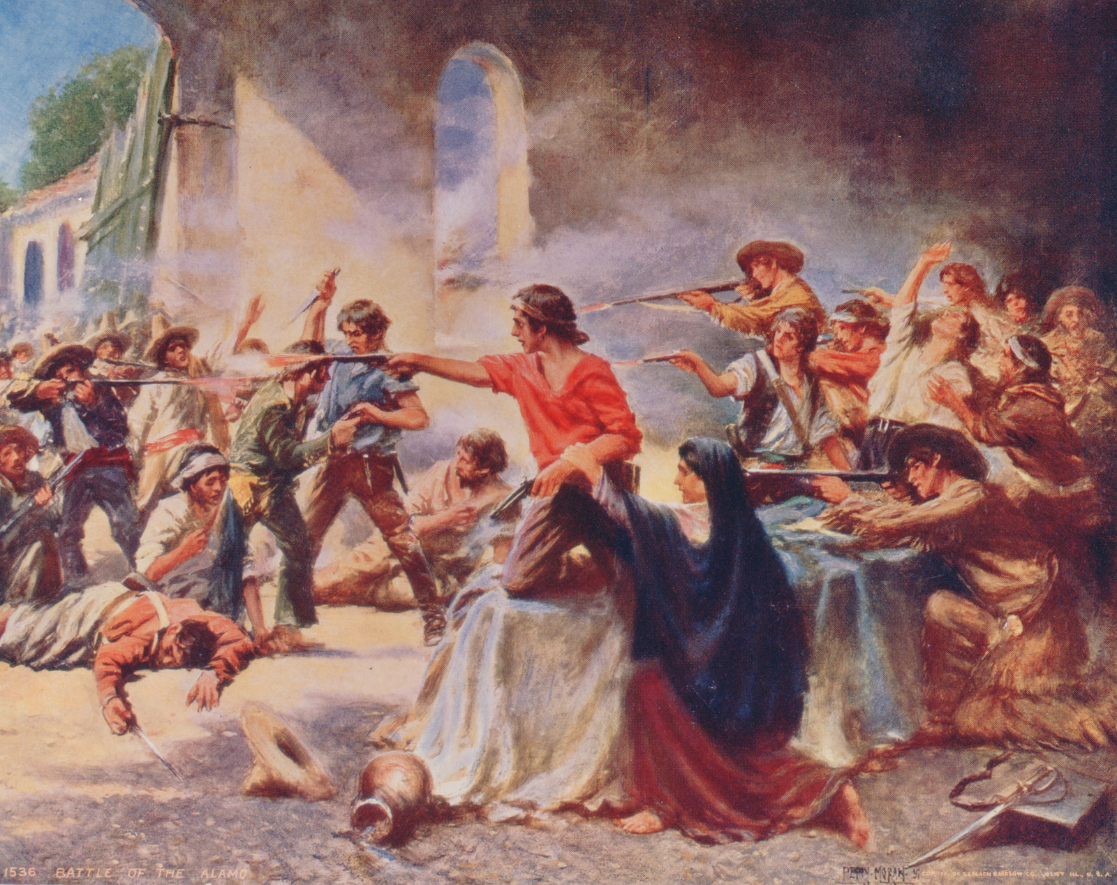 Battle of the Alamo / Percy Moran., c1912. — historic print