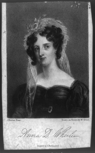 Anna D. Wheeler / drawn on stone by M. Gauci ; J. Porter, pinx.