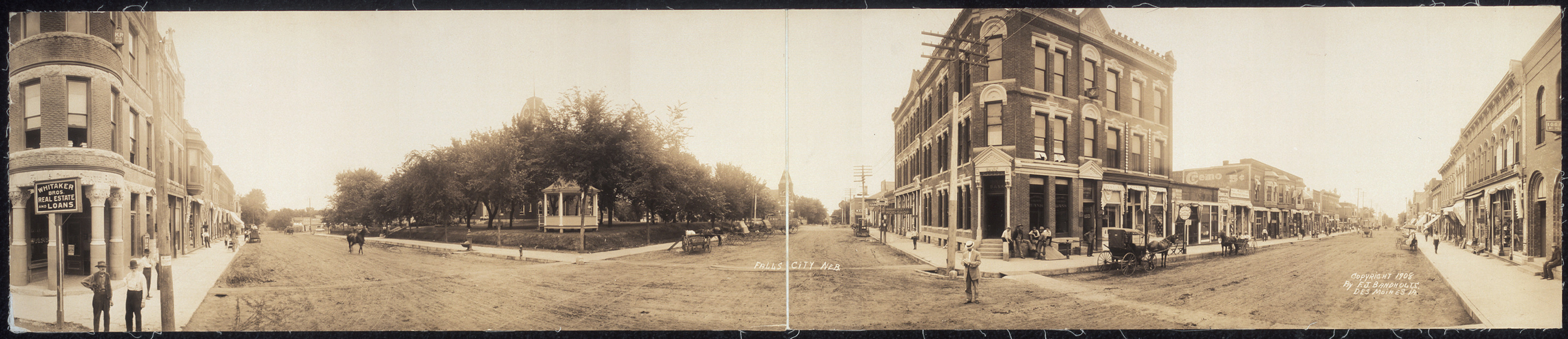 Falls City, Nebraska, 1908, 1908 — historic image