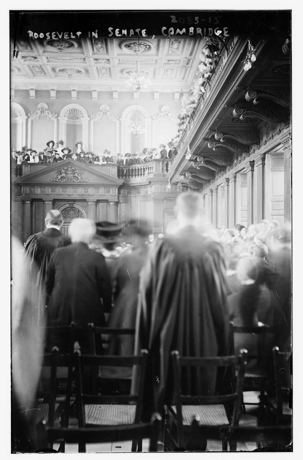 Roosevelt in Senate, Cambridge, n/a — historic photograph
