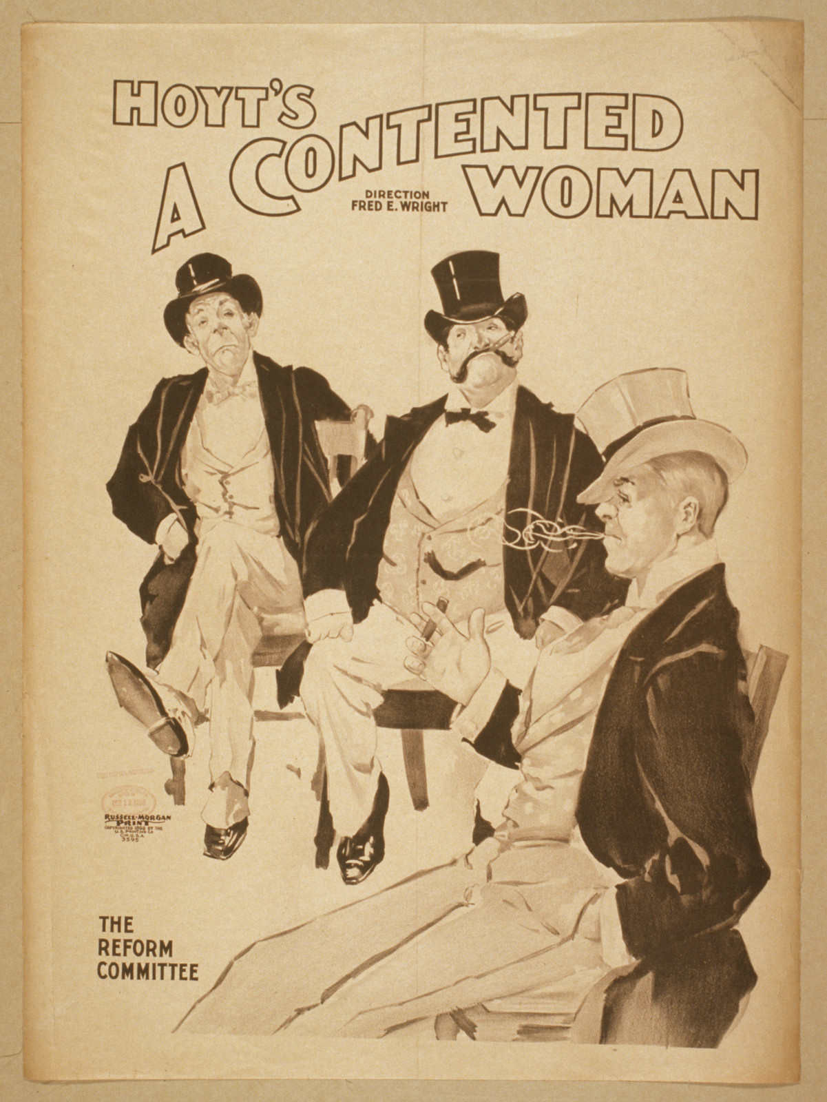 Hoyts A contented woman, 1898 — vintage poster