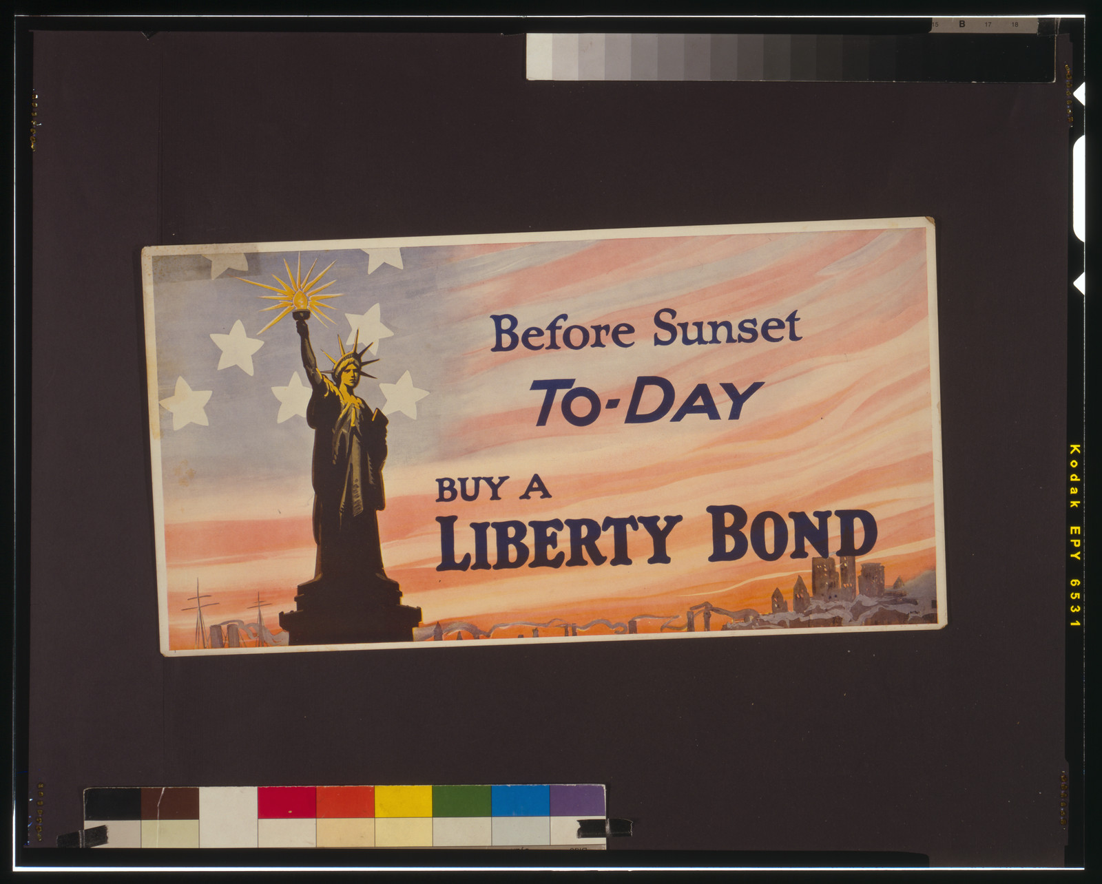 Before sunset to-day buy a Liberty Bond, [1917] — vintage poster