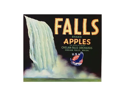 Falls Brand Apples label, Chelan Falls Orchards, Wash.