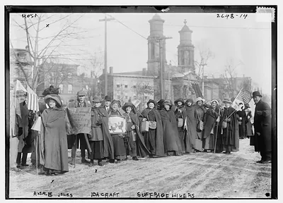 Rosalie Jones & Ida Craft - suffrage hikers