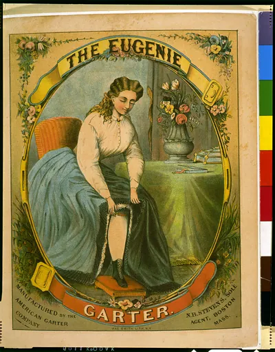 The Eugenie garter--Manufactured by the American Garter Company / Rae Smith lith. N.Y.