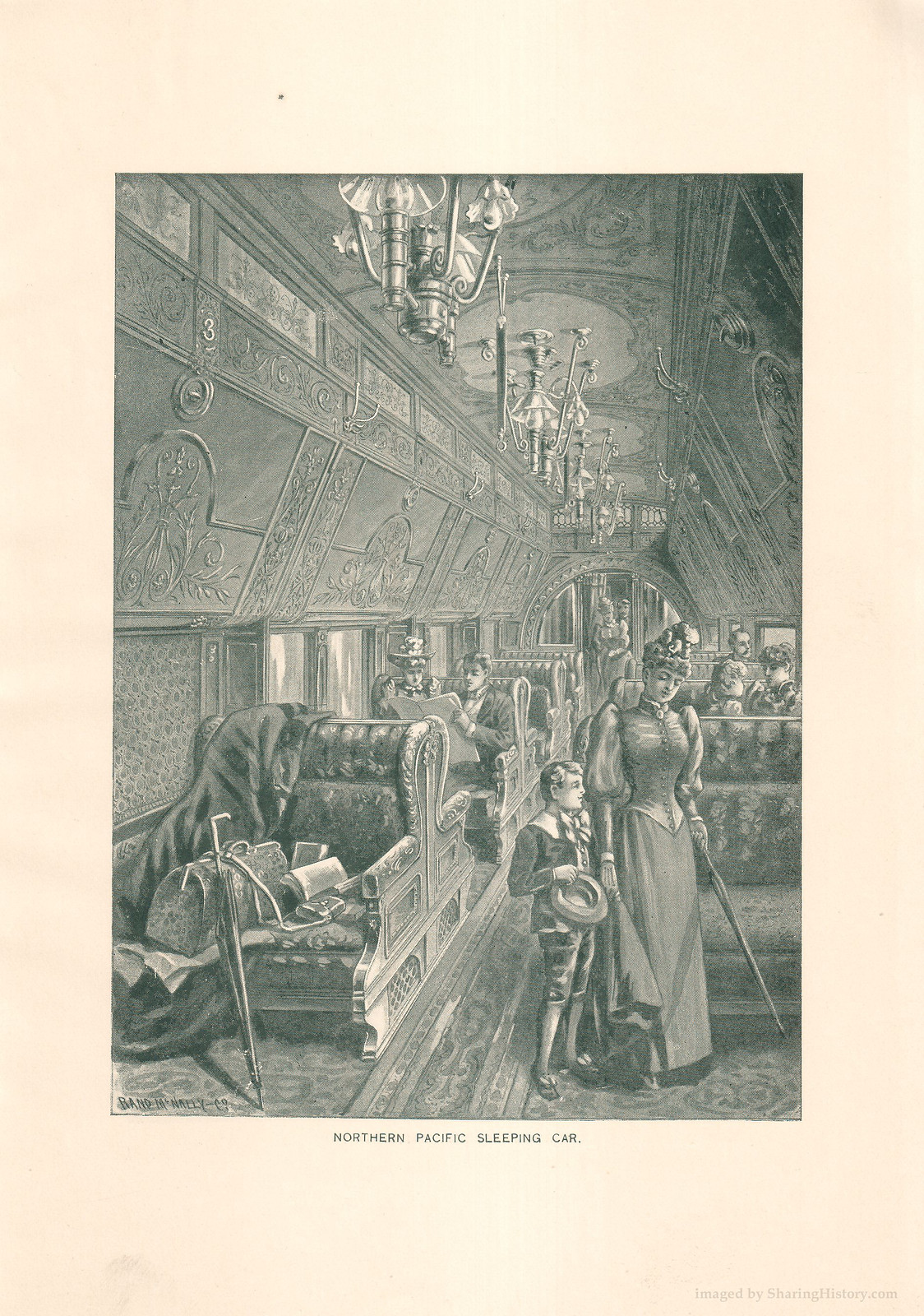 Northern Pacific Sleeping Car — historic image
