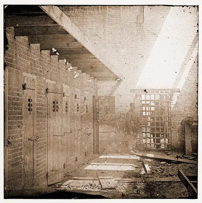 Alexandria Virginia. Slave pen. Interior view