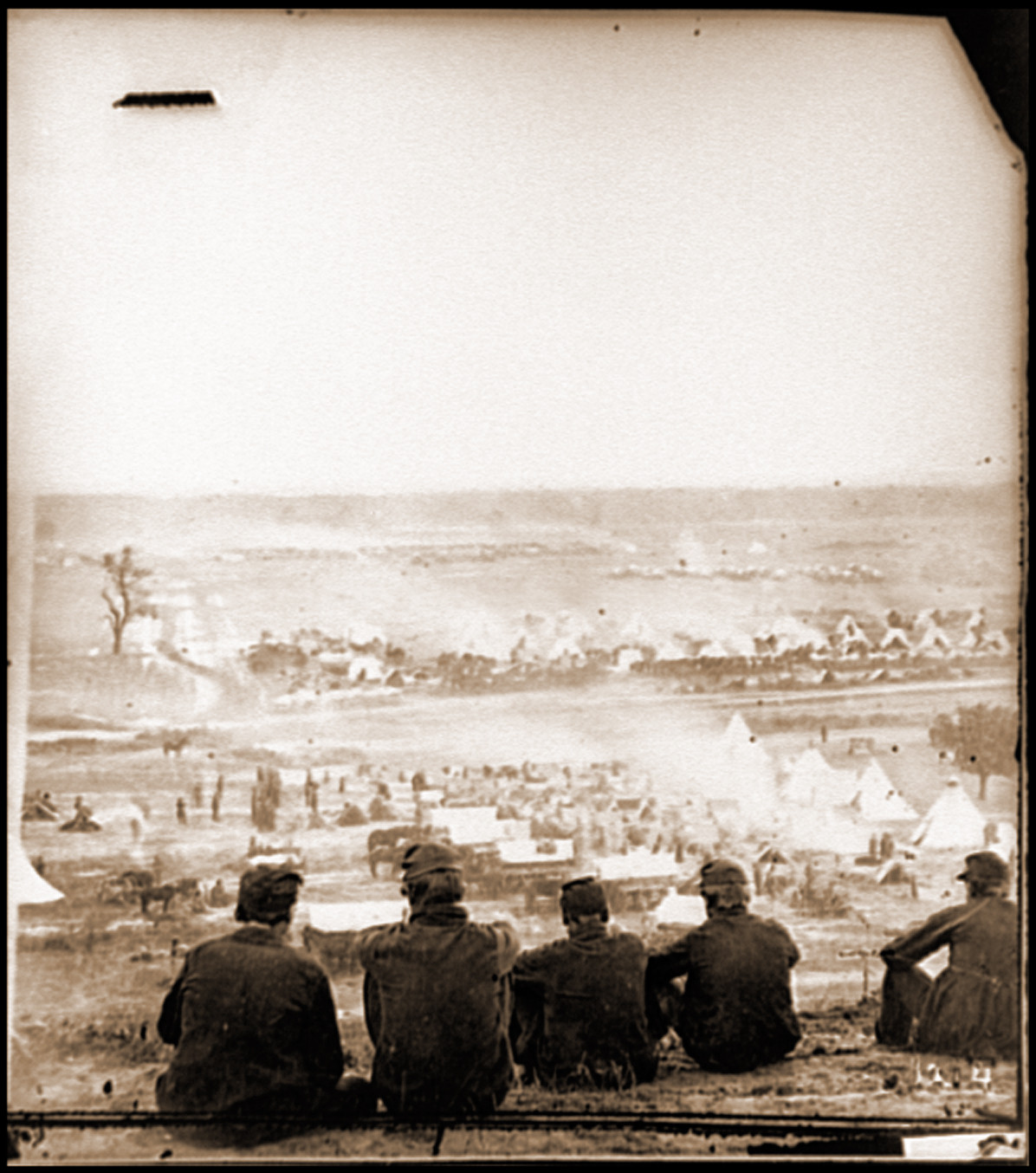 Cumberland Landing Va. Federal encampment on Pamunkey River Va.; another view, 1862 — historic photograph